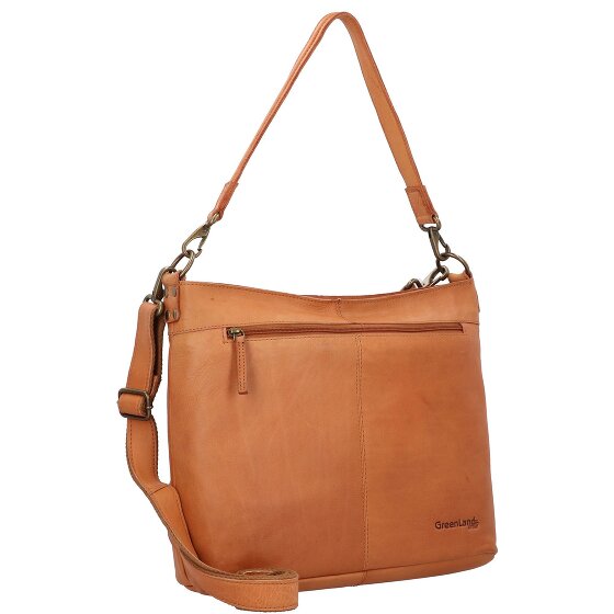 Greenland Nature GreenLand NATURE Schultertasche Leder 35 cm