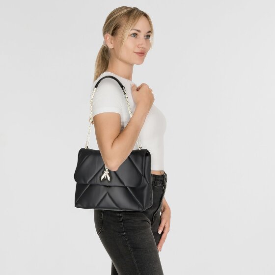 Patrizia Pepe Fly Padded Schultertasche Leder 31 cm