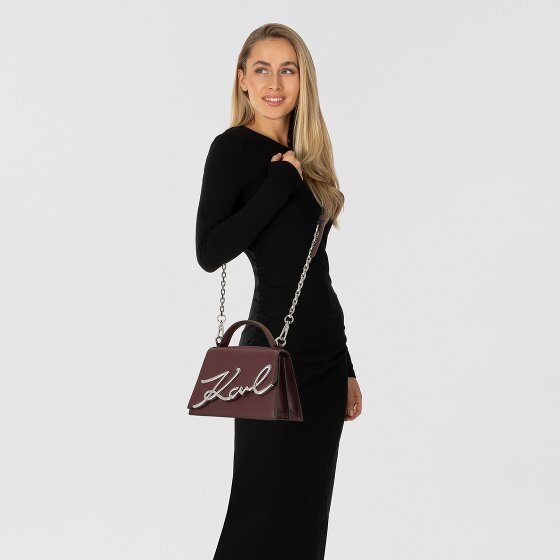 Karl Lagerfeld Signature 2.0 Handtasche Leder 21.5 cm