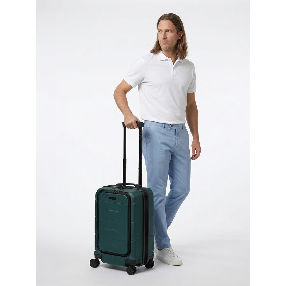 Police London 4 Rollen Kabinentrolley 55 cm Laptopfach mit Dehnfalte