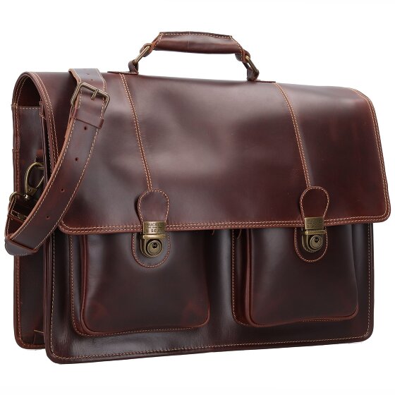 Buckle & Seam Nevada Aktentasche Leder 42 cm Laptopfach