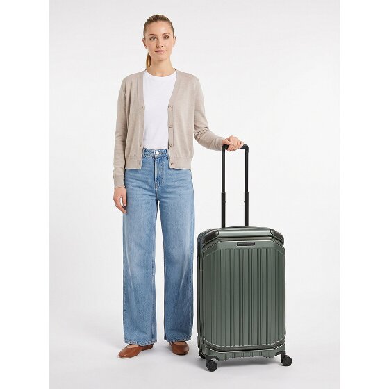 Piquadro PQ-Light 4 Rollen Trolley M 69 cm mit Dehnfalte