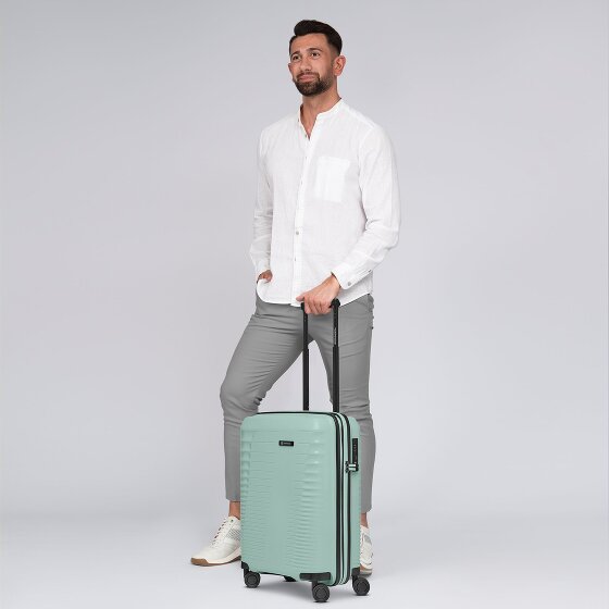 Farmhood Eco Edition 4 Rollen Kabinentrolley 55 cm mit Dehnfalte