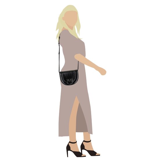 PINKO Love Round Click Mini Umhängetasche Leder 20 cm PINKO Love Round Click Mini Umhängetasche Leder 20 cm
