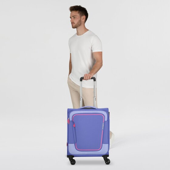 American Tourister Pulsonic 4 Rollen Kabinentrolley 55 cm mit Dehnfalte