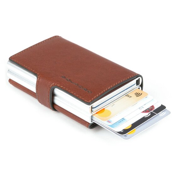 Piquadro Blue Square Kreditkartenetui RFID Leder 7 cm
