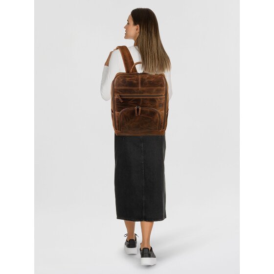 Greenburry Vintage Business-Rucksack Leder 36.5 cm Laptopfach