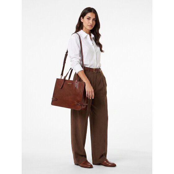 The Bridge Monica Schultertasche Leder 36 cm