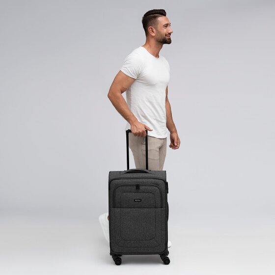Redolz Essentials 12 MEDIUM 4-Rollen Trolley 67 cm mit Dehnfalte