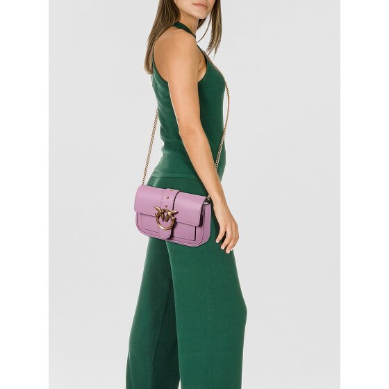 PINKO Love One Umhängetasche Leder 20 cm