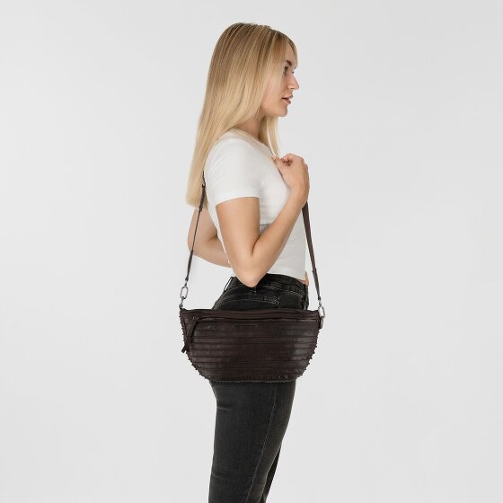 FredsBruder Riffel Umhängetasche Leder 35 cm
