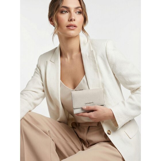 Lazarotti Bologna Leather XL Geldbörse mit Zip-Around Fach Leder 14 cm