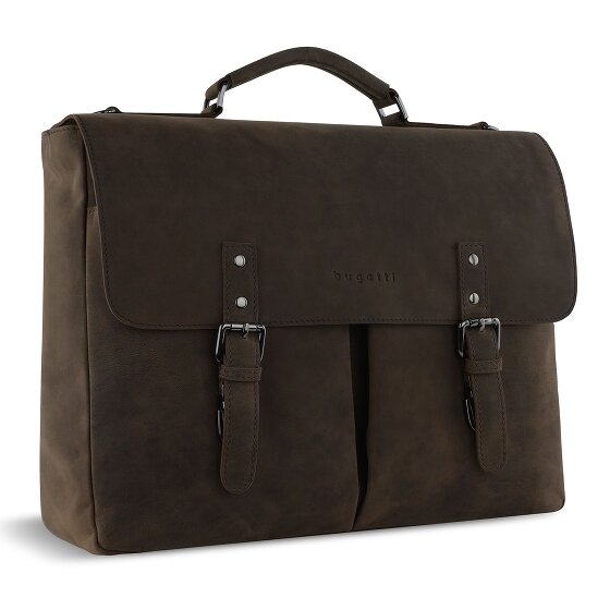 bugatti Luca Aktentaschen Messenger Leder 39 cm Laptopfach