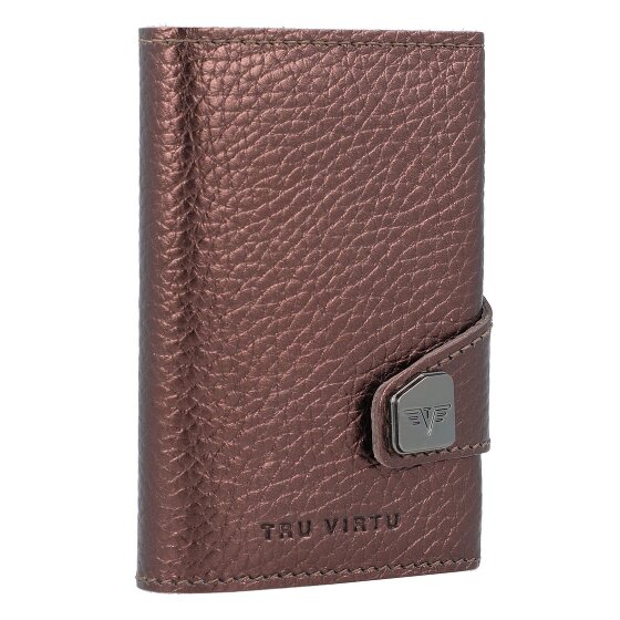Tru Virtu Click & Slide Kreditkartenetui RFID Leder 6,5 cm Tru Virtu Click & Slide Kreditkartenetui RFID Leder 6,5 cm