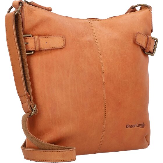 Greenland Nature GreenLand NATURE Umhängetasche Leder 34 cm