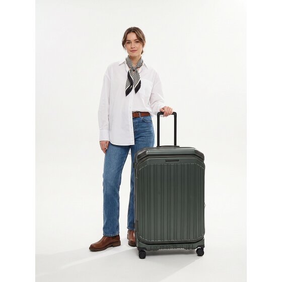 Piquadro PQ-Light 4 Rollen Trolley 78 cm mit Dehnfalte