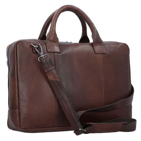 Plevier Vintage Bill Aktentasche Leder 40 cm Laptopfach
