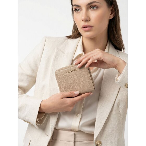 Lazarotti Bologna Leather Medium Zip-Around Geldbörse Leder 10 cm