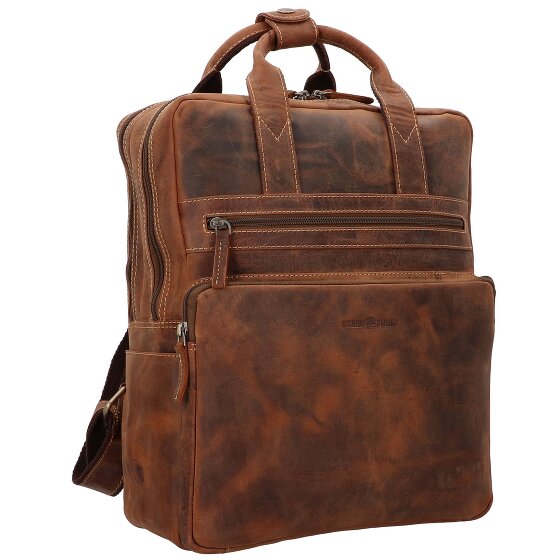 Greenburry Vintage Rucksack Leder 38 cm Laptopfach