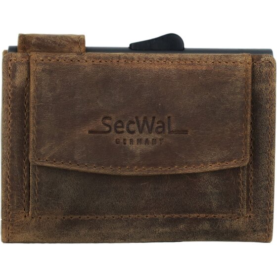 SecWal SecWal 2 Kreditkartenetui Geldbörse RFID Leder 9 cm