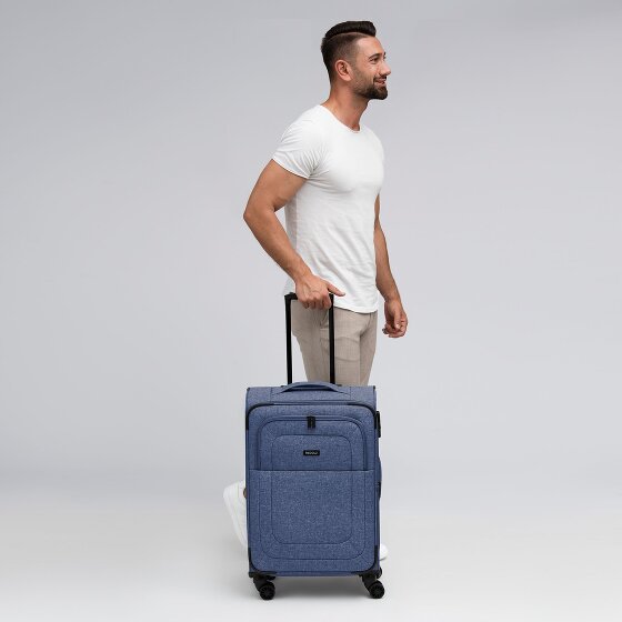 Redolz Essentials 12 MEDIUM 4-Rollen Trolley 67 cm mit Dehnfalte