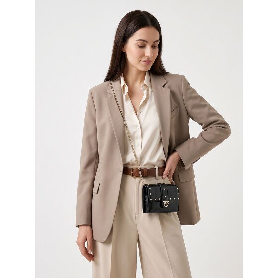 PINKO Love Pocket Studs Mini Bag Umhängetasche Leder 13 cm