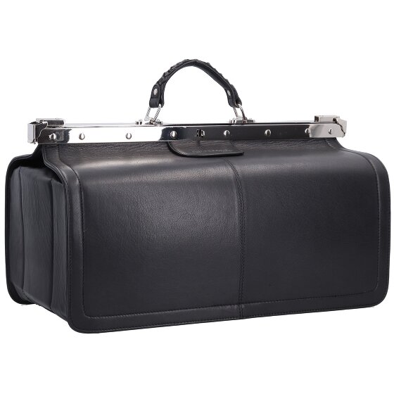 Greenland Nature Black Nappa Doktorkoffer Leder 48 cm