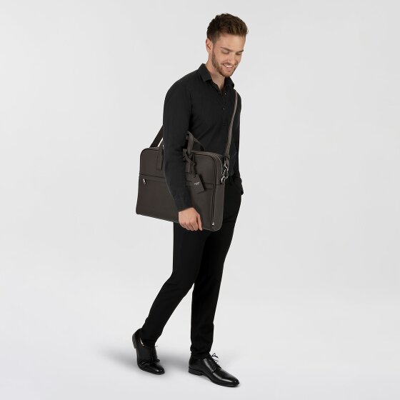 Boss Zair Aktentasche Leder 40 cm Laptopfach