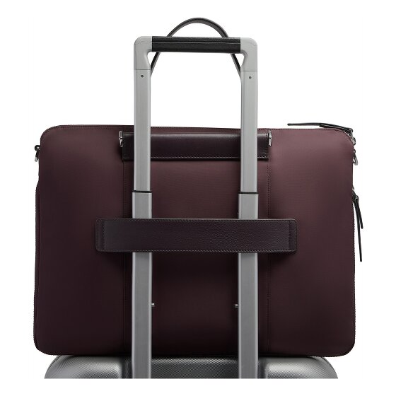 Piquadro Lyra Aktentasche Leder 42 cm Laptopfach mit Dehnfalte