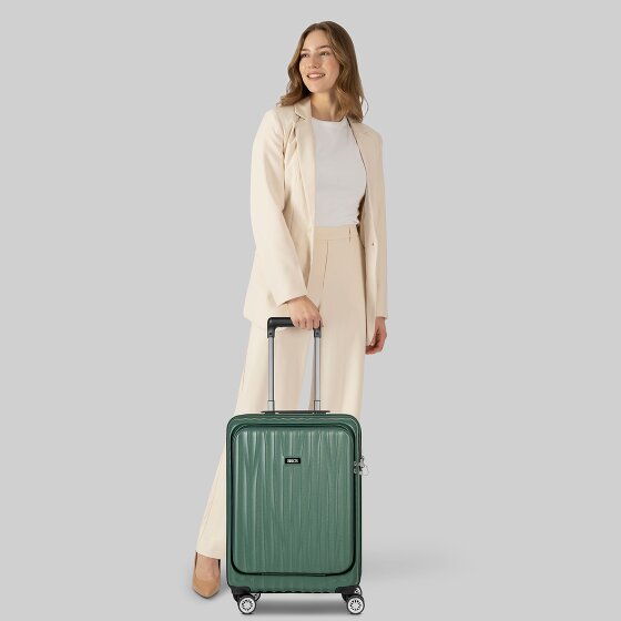 Bric's Cervia 2.0 4 Rollen Kabinentrolley S 55 cm Laptopfach mit Dehnfalte