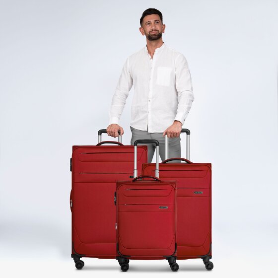 Worldpack Chicago 4 Rollen Kofferset 3-teilig mit Dehnfalte