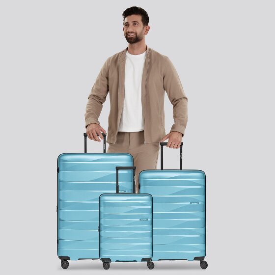 Bergpfeil Travel 4-Rollen Kofferset 3-tlg. mit Dehnfalte