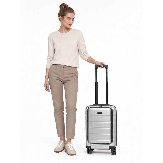 Police Dublin 4 Rollen Kabinentrolley S 54 cm Laptopfach mit Dehnfalte