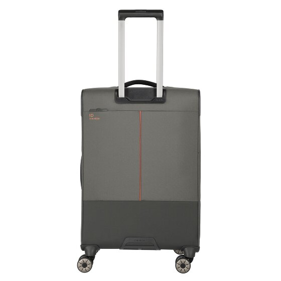 Travelite Crosslite 4 Rollen Trolley M 66 cm mit Dehnfalte