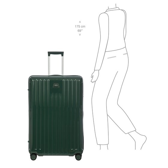 Bric's Positano 4 Rollen Trolley 82 cm mit Dehnfalte
