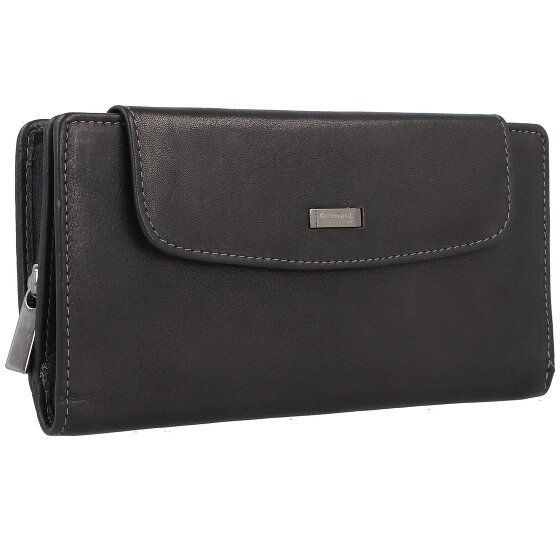 Greenland Nature Black Nappa Geldbörse RFID Leder 19 cm