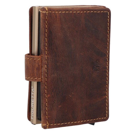 Greenburry Vintage Geldbörse RFID Schutz Leder 7.5 cm