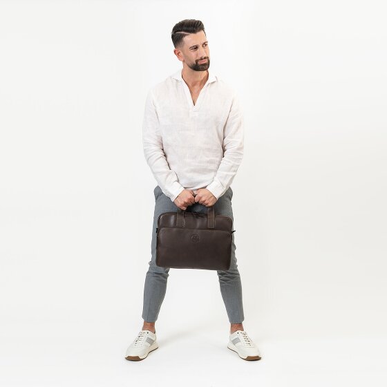 Farmhood Nashville Aktentasche Leder 39 cm Laptopfach