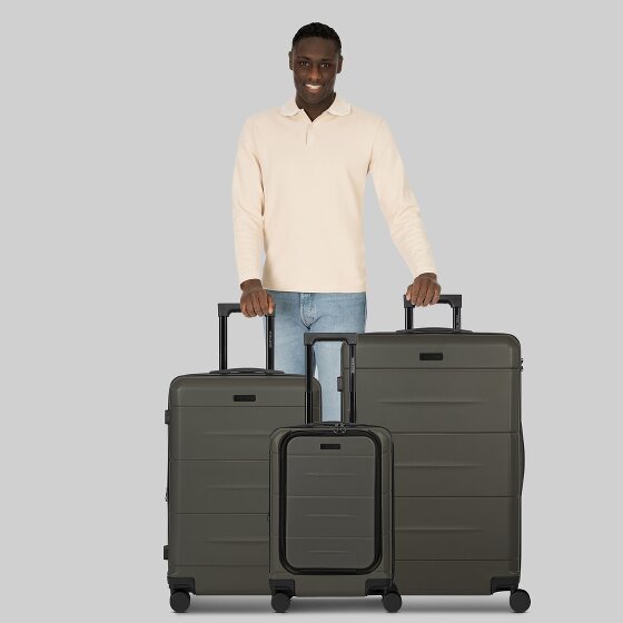 Police London 4 Rollen Kofferset 3-teilig mit Dehnfalte