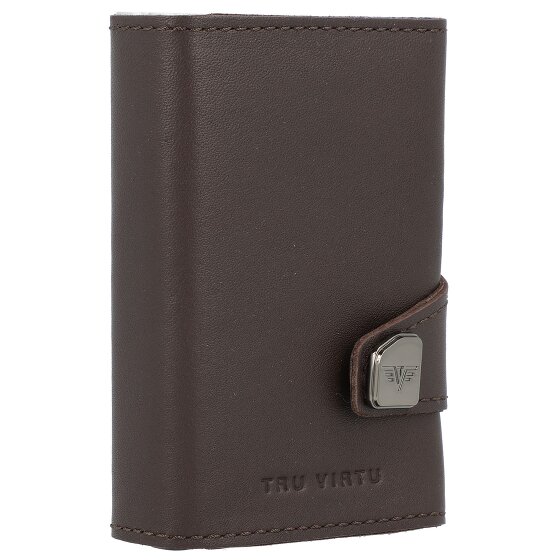 Tru Virtu Click & Slide Kreditkartenetui Geldbörse RFID Leder 6,5 cm