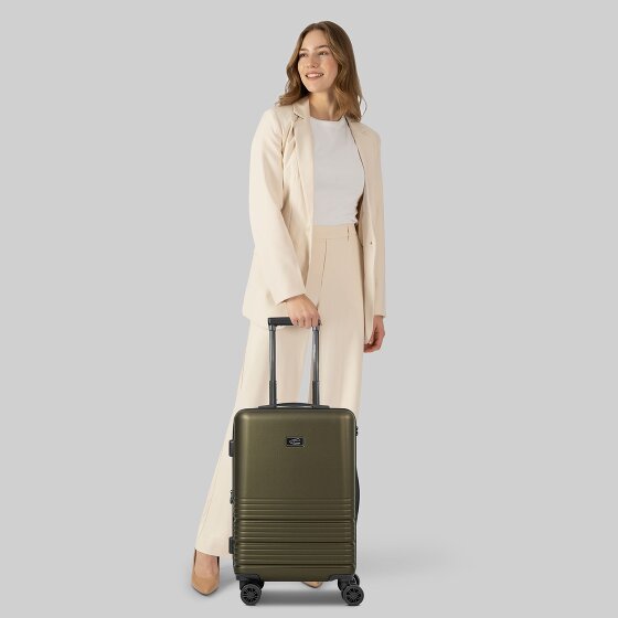 camel active Hanoi 4 Rollen Kabinentrolley S 56 cm mit Dehnfalte