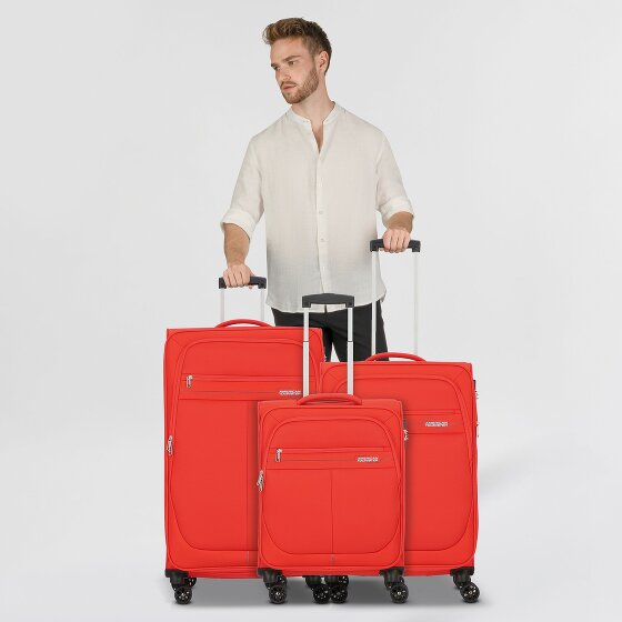 American Tourister Deep Dive 4 Rollen Kofferset 3-teilig mit Dehnfalte