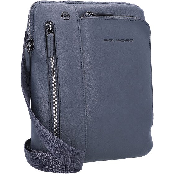 Piquadro Black Square Umhängetasche Leder 24 cm