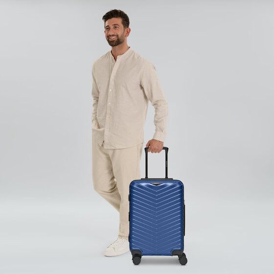 Redolz Essentials 18 4 Rollen Kabinentrolley 55 cm mit Dehnfalte
