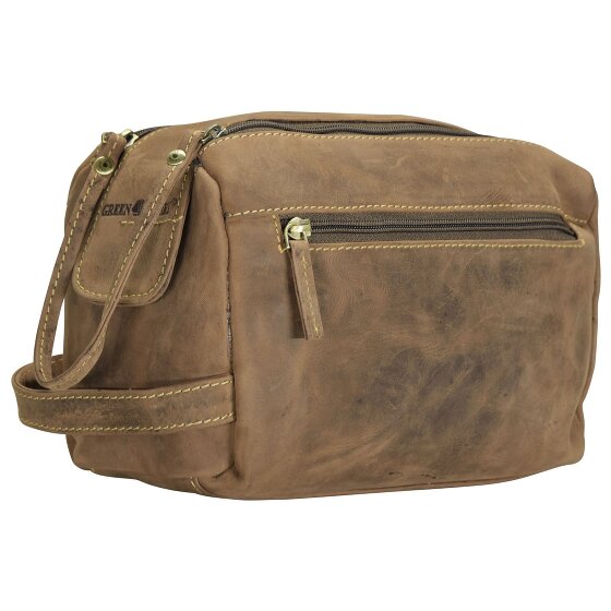 Greenburry Vintage Kulturbeutel Leder 23 cm