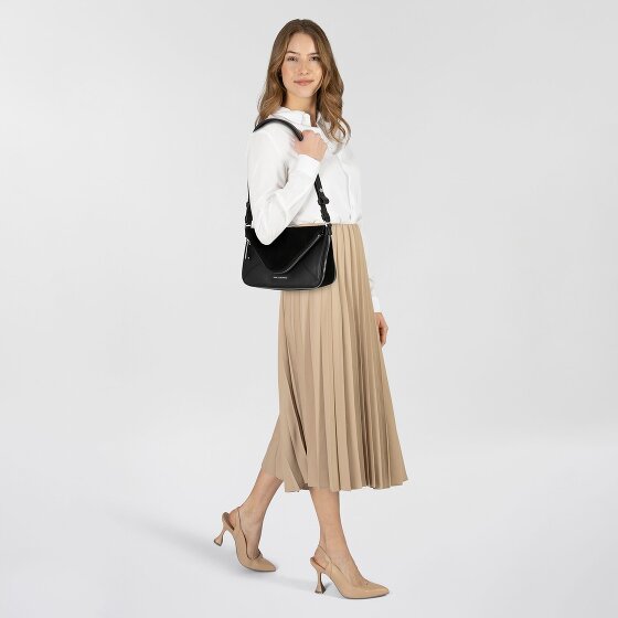 Karl Lagerfeld Hardware Mini Bag Schultertasche Leder 18 cm mit Dehnfalte