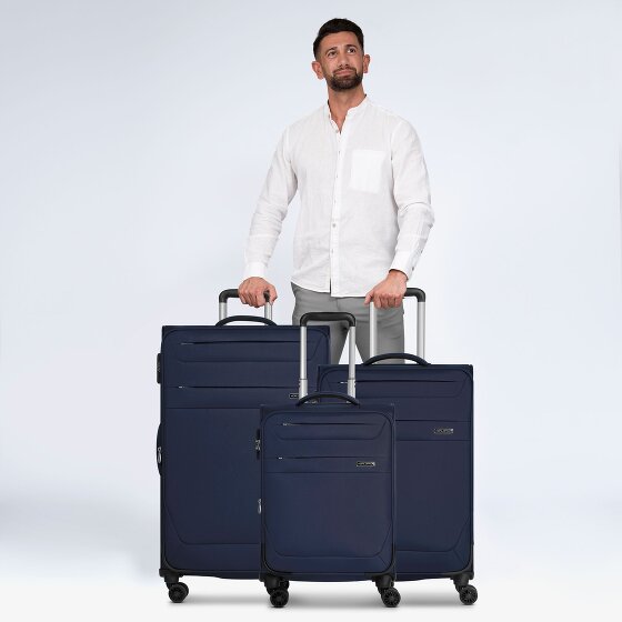 Worldpack Chicago 4 Rollen Kofferset 3-teilig mit Dehnfalte