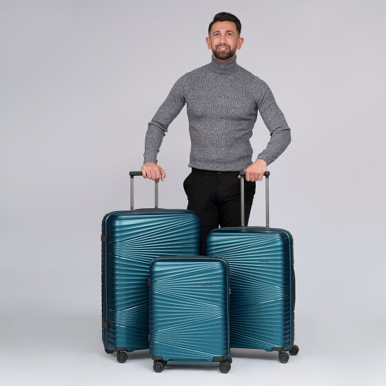 Pactastic Collection 02 THE THREE SET 4 Rollen Kofferset 3-teilig Pactastic Collection 02 THE THREE SET 4 Rollen Kofferset 3-teilig