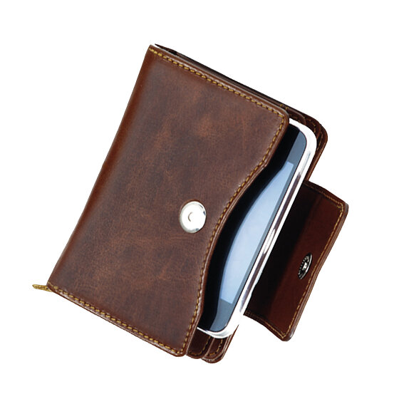 Greenland Nature Montana Geldbörse Leder 10 cm Handyfach