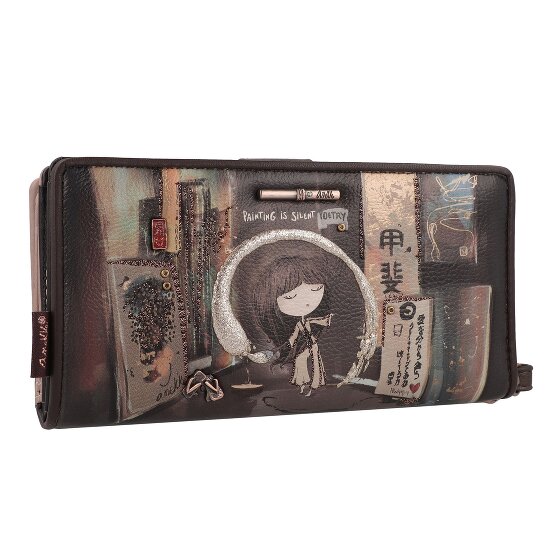 Anekke Shoen Brown Geldbörse RFID Schutz 19 cm